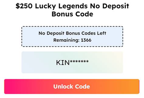 lucky legends no deposit bonus 2024 usa